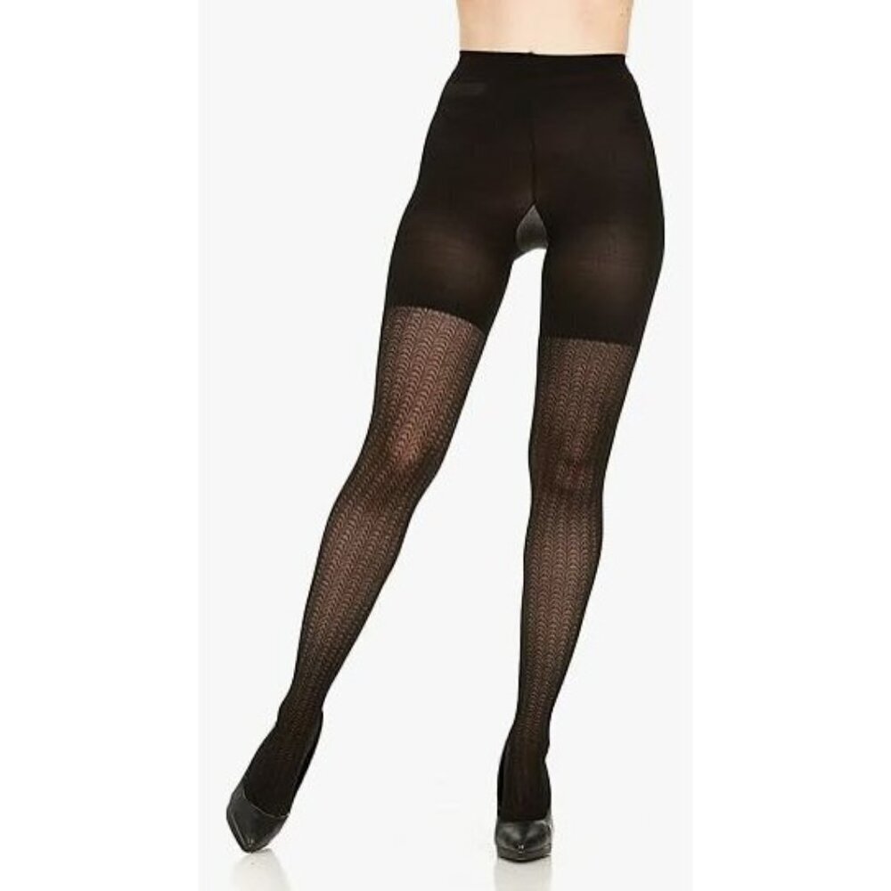 Spanx Assets Shaping Wish Bone Textured Shaping Tights by Sara Blakely Size 5